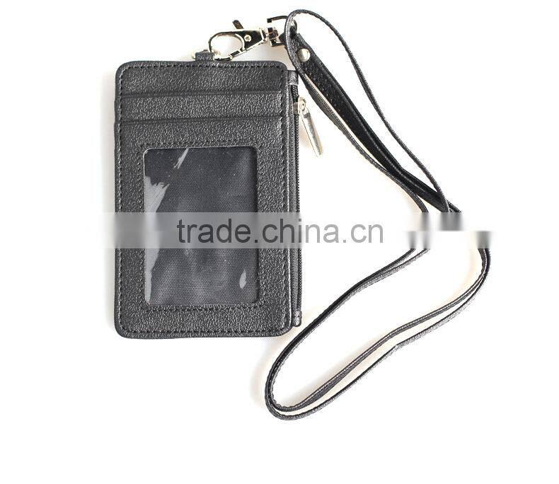 promotional fashion custom pu multifunction lanyard card tag