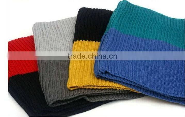 2015 Autumn Winter Warm Infinity 2 Circle Wool Blend Knit Neck Long Women's Scarf Shawl