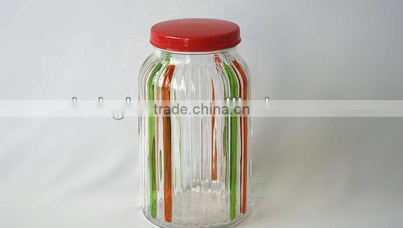 3pcs new design glass jars