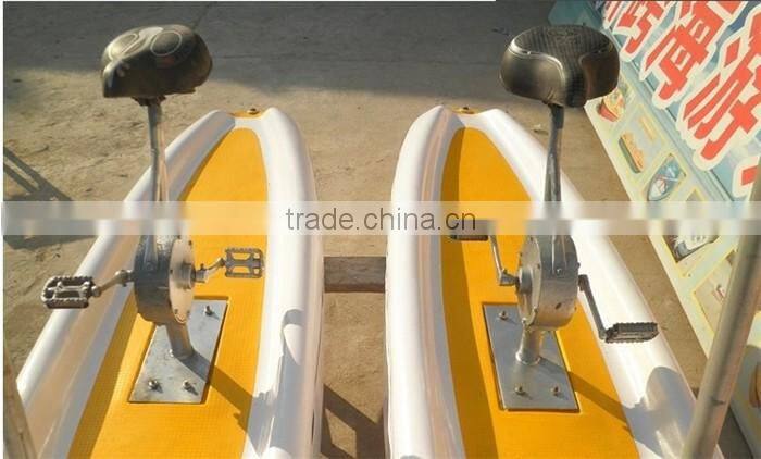 Double seat 2 person FRP water bike pedal boats