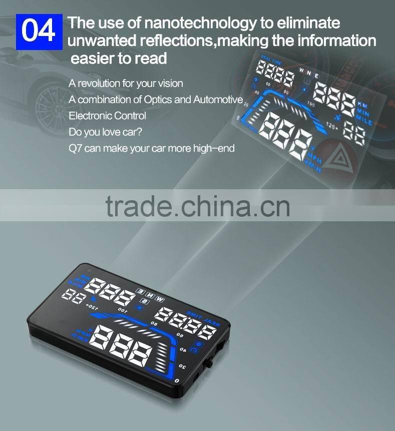 car auto display Q7 multi function monitor system GPS HUD