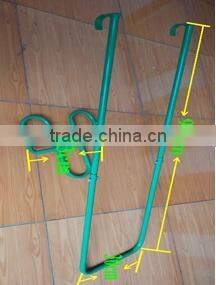 garden tool bag garden rubbish wheelin bin tool with iron wood plastic fabric material