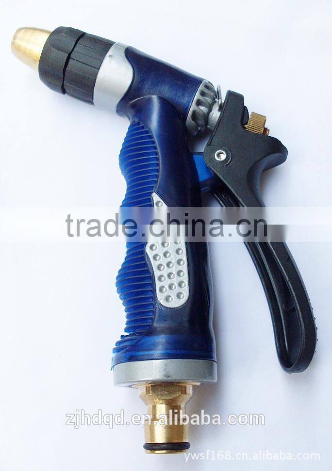 high pressure washing gun, brass head and alloy body for car washing , convienent to use