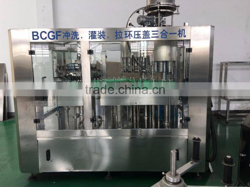 Automatic glass bottle filling production line