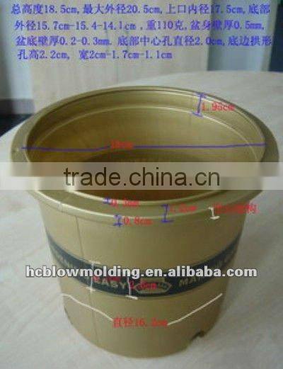 OEM Blow Molding Plastic Garden Flower Pot HDPE Design Mould