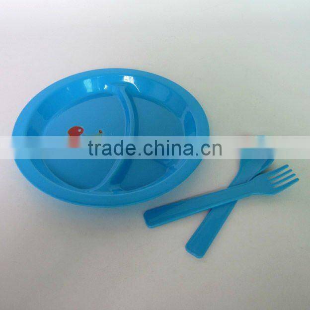 5pcs tableware unbreakable plastic picnic set