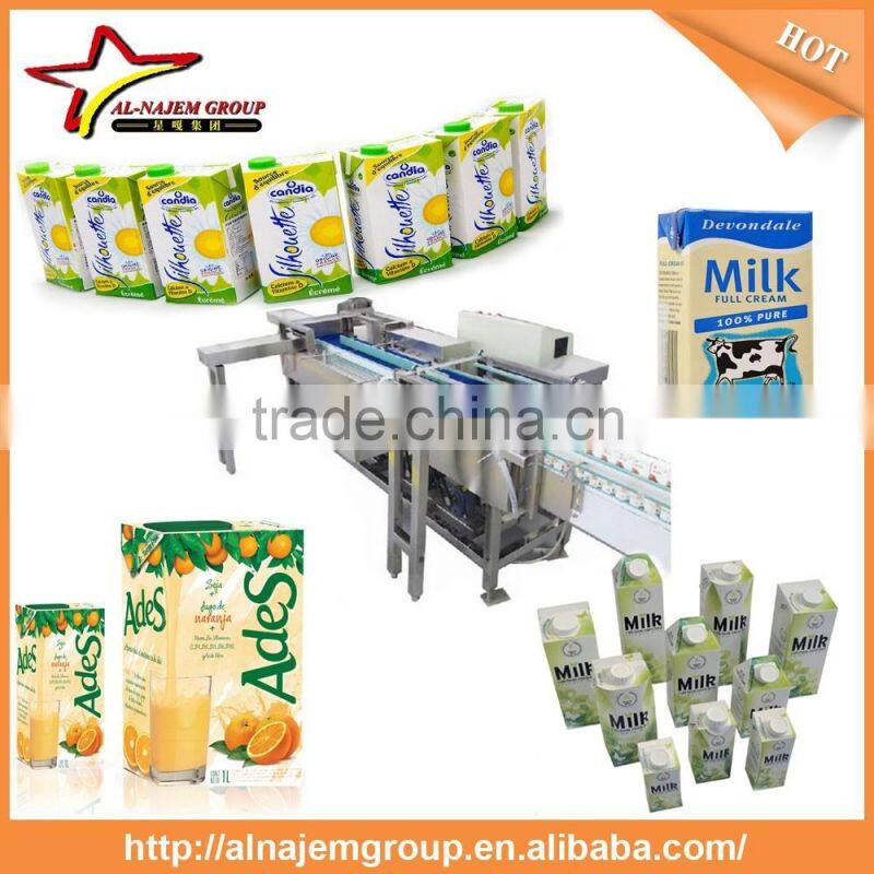 Automatic juice aseptic carton gable top filling capping and labeling machine/aseptic filling machine for fruit/milk