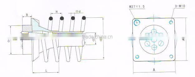 Prestressed Concrete One Hole Anchor Barrel