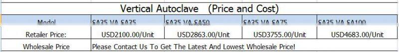 Bluestone Autoclave Steam Sterilization VA-SA Pouch Food Sterilizer