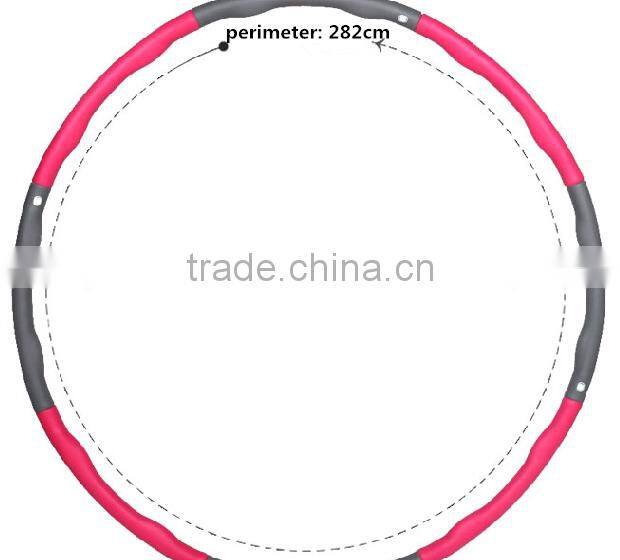Hot selling DIY Assemble hula hoop, high quality foam+plastic material kids&adult hula hoops