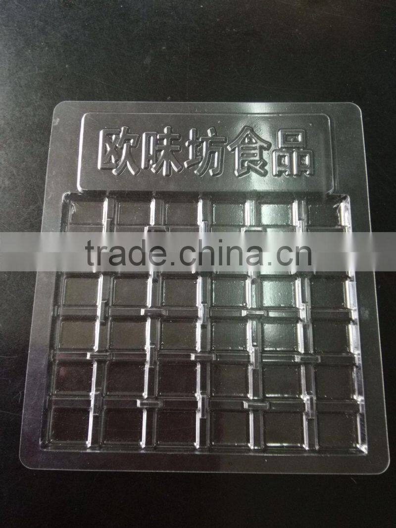 clear multi compartment plastic inner trays for snacks packaging