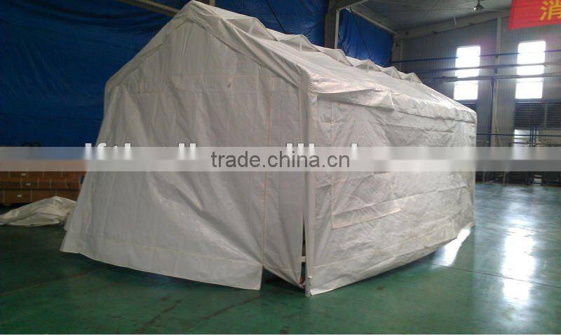 outdoor steel pipe PE carport 3x6m