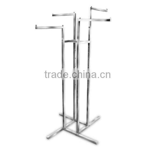 Floor Standing Metal Bag Display Stand With 10 Hooks