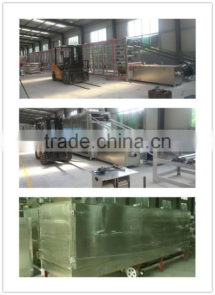 Breakfast cereal puff extruder processing line