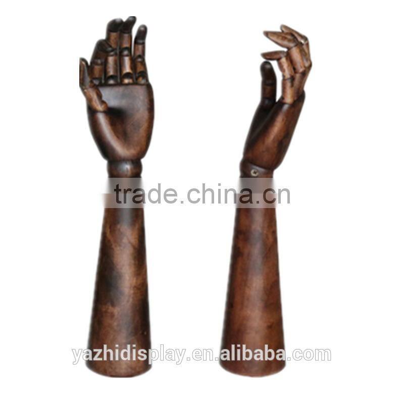 2016 fashion modeling flexible wood hand manequin for sale