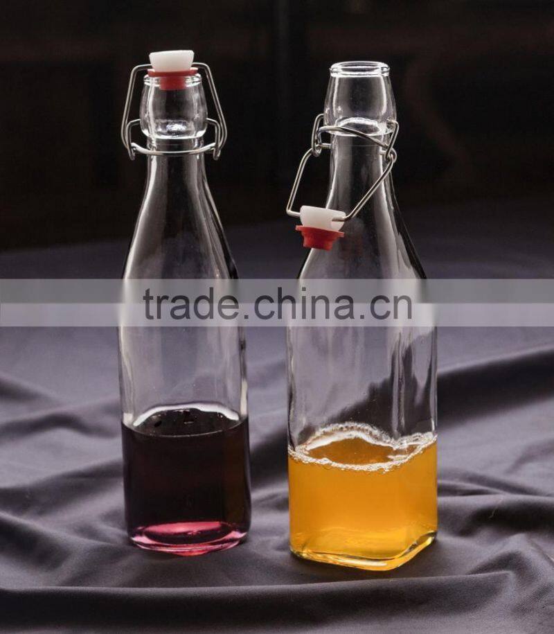 round olive oil glass bottle with stopper clear glass bottle