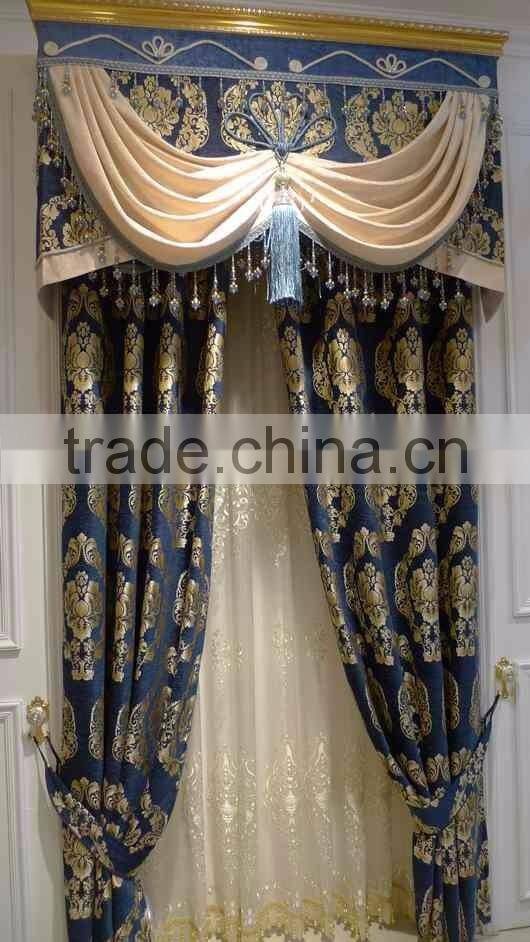 Luxurious Ready Made Curtains With European Style Valances High End Curtains