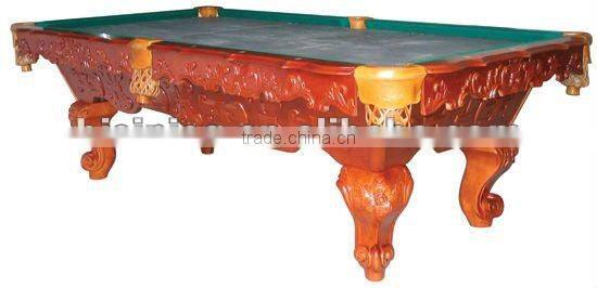 Hand carved classical wooden antique pool table,MOQ:1PCS(B68024)