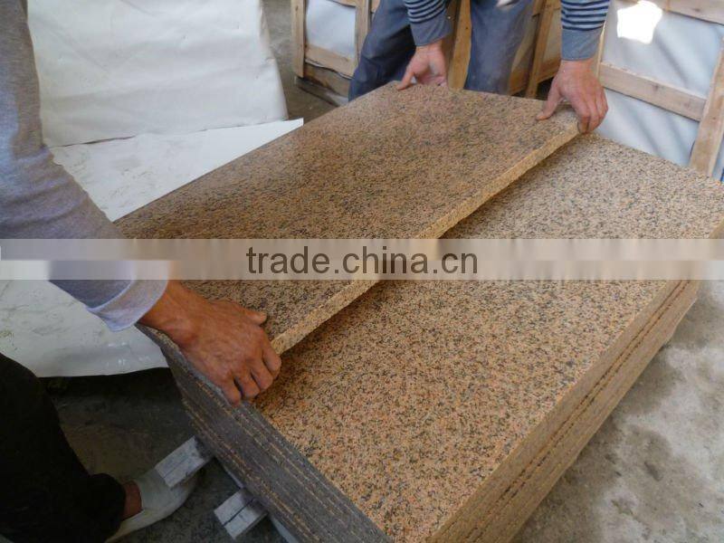 yellow granite G682 granite flamed tiles