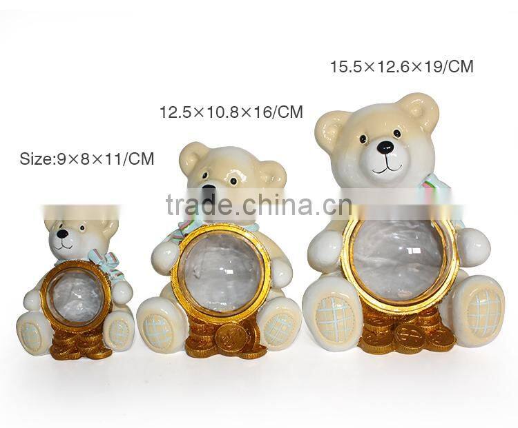 Bear shape mini money box