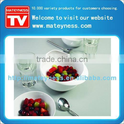 multi-function bowl with intergrated colander