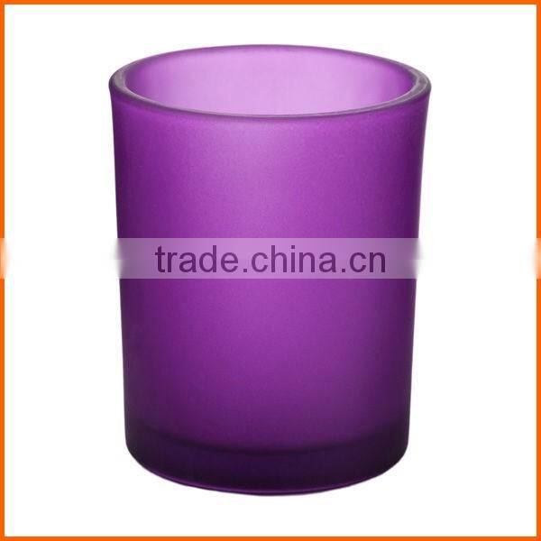 Customized colorful frosted glass cup