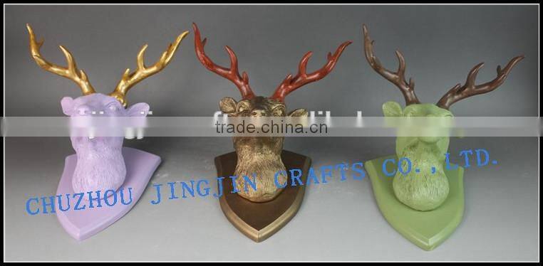 2017 New Home Decoration Resin Deer Head