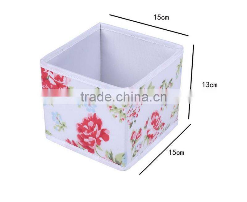 Fabric CD Storage Box, Beautiful Flower Printting