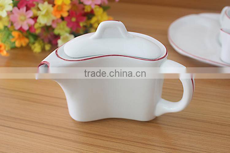 China manufacturers custom design ceramic 5pc breakfast tea set