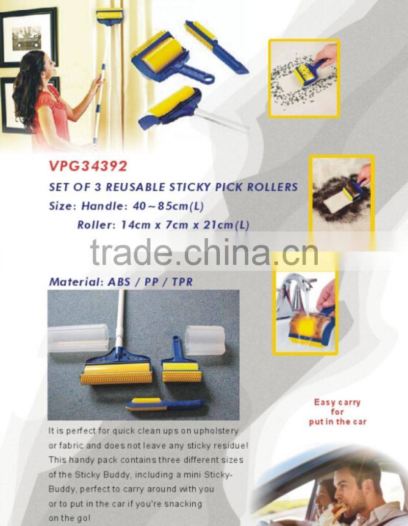 new original authentic Sticky Buddy reusable dedusting lintsticking roller lint rollers clothing cleaning brushes tv