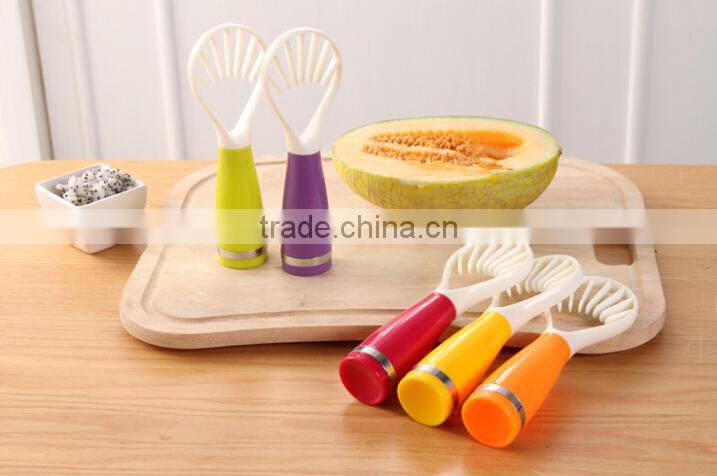 Colorful Multifunction Plastic Vegetables Fruits Remove Seeds Spoon