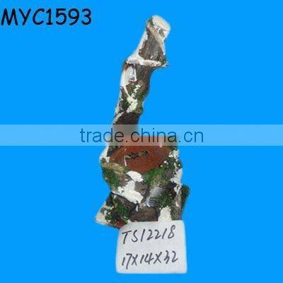 Rustic wooden flower pot gardening pot