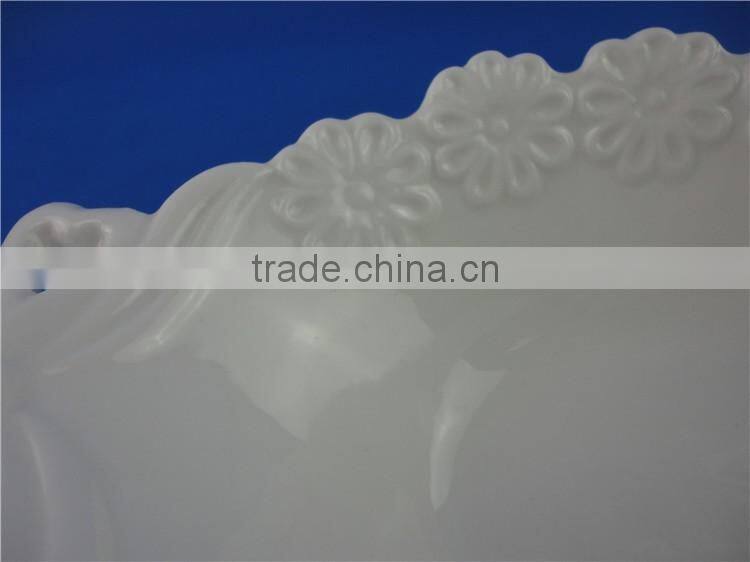 600ml cheap white large ceramic mixing bowls customized