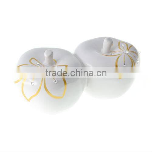 Porcelain Decorative Pears With Crystals from Swarovski