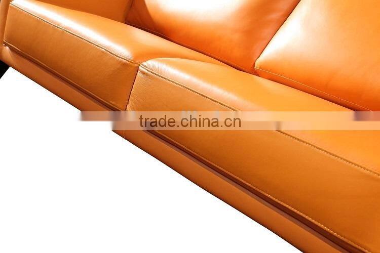modern color geniune leather sectional sofa for living room furniture
