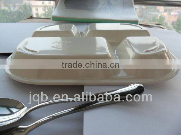 square melamine mess Tray with cover