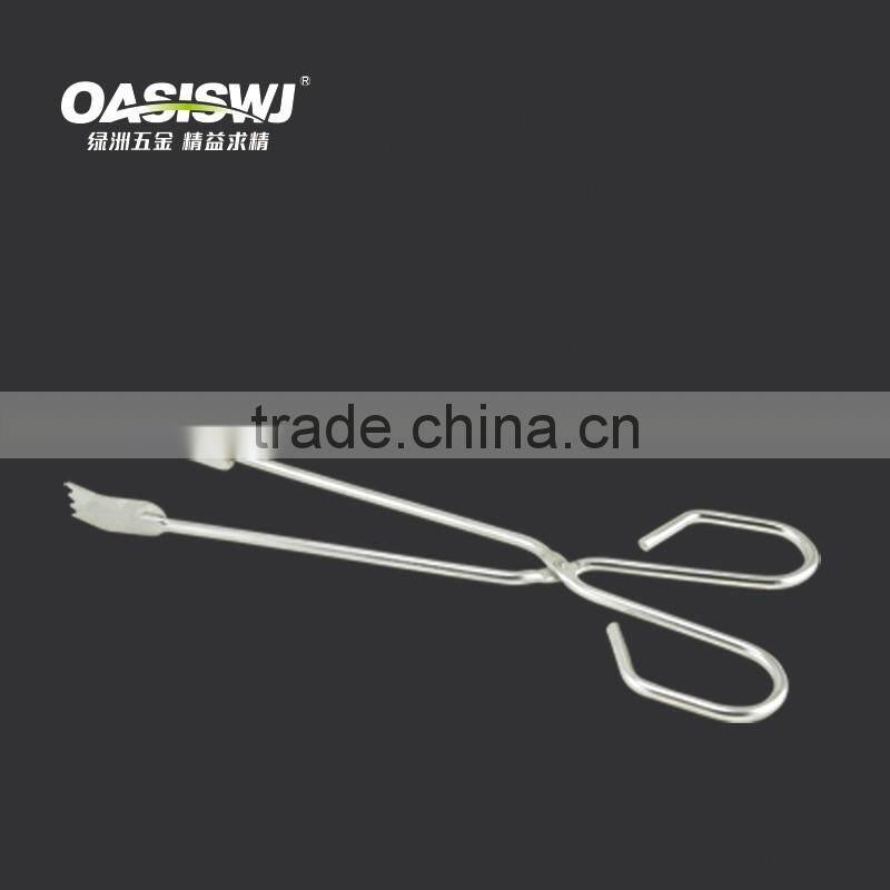 Outdoor BBQ Grill Stainless Steel Food Clip Kitchen Food Vegetable Clip Cake Tongs