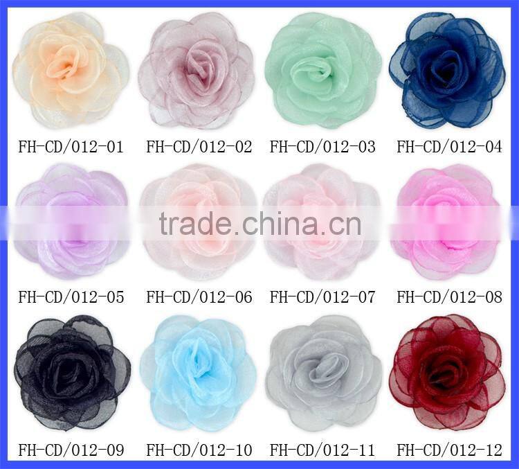 Wholesale China Cheap Price Lavender Chiffon Rose Flowers Artificial Flowers