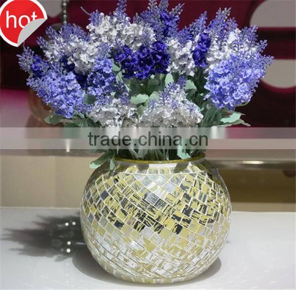 wholesale bubble glass vase hand made mouth blown glass vase
