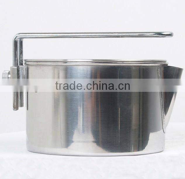 Stainless steel camping coffee pot 4 cups