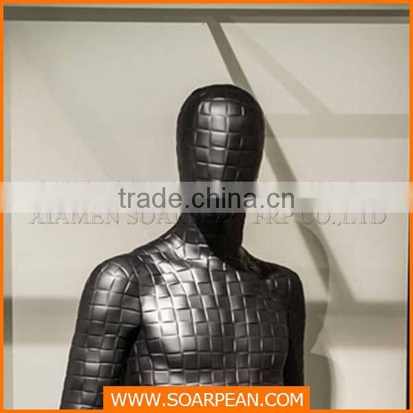New arrival fiberglass full body wholesale mannequins with leather cover