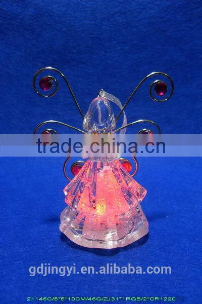 LED Lighted butterfly wings acrylic angel Xmas decoration