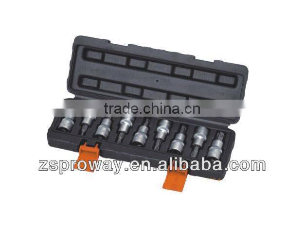 9 pcs 1/2"dr.car repair use bit sockets