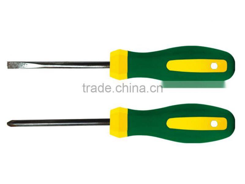 Carbon Steel bicolour handle screwdriver