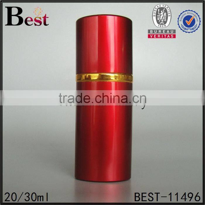 Shanghai Best 30ml perfume bottle red color round shape perfume bottle 30ml cosmetic perfume bottle 30ml spray