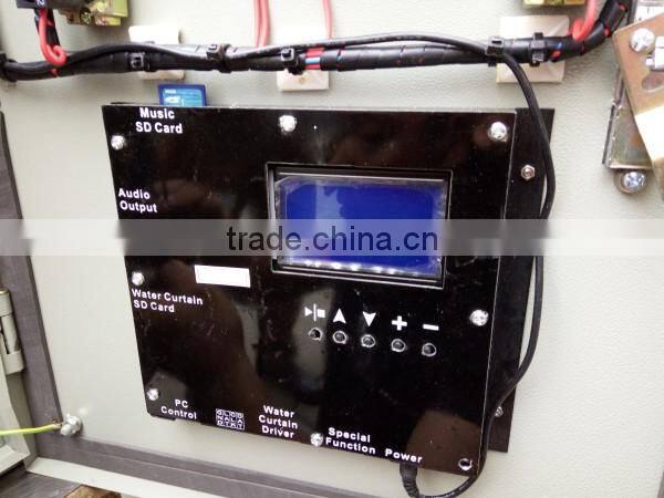 Company welcome culture show graphical drawing water curtain