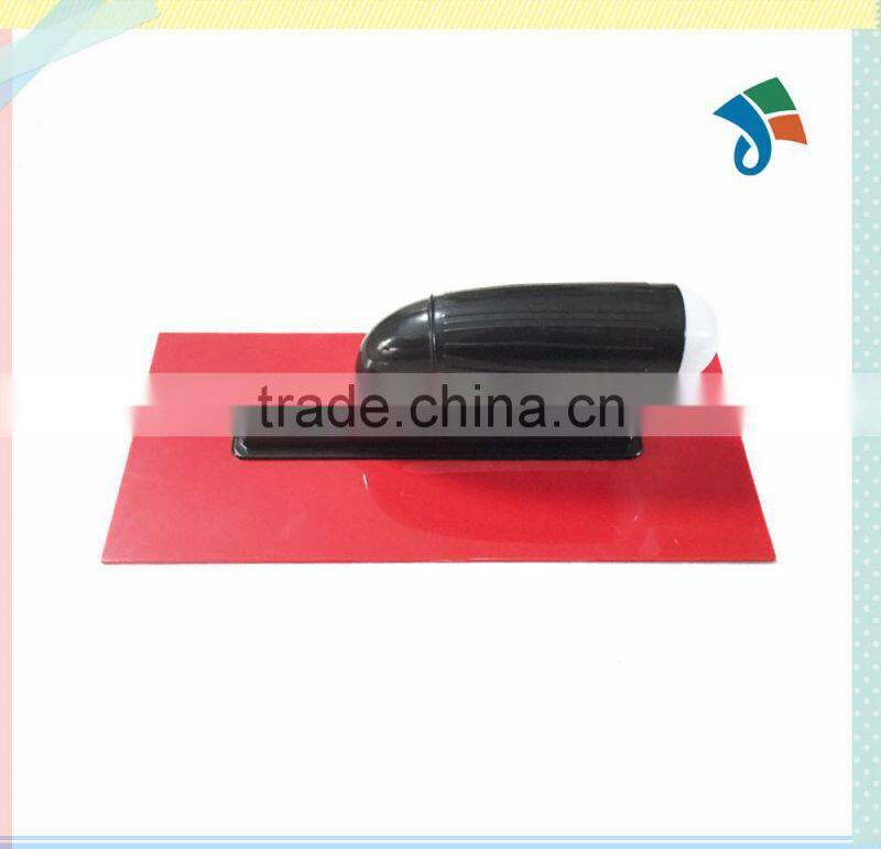 plastic red plastering trowel with handle