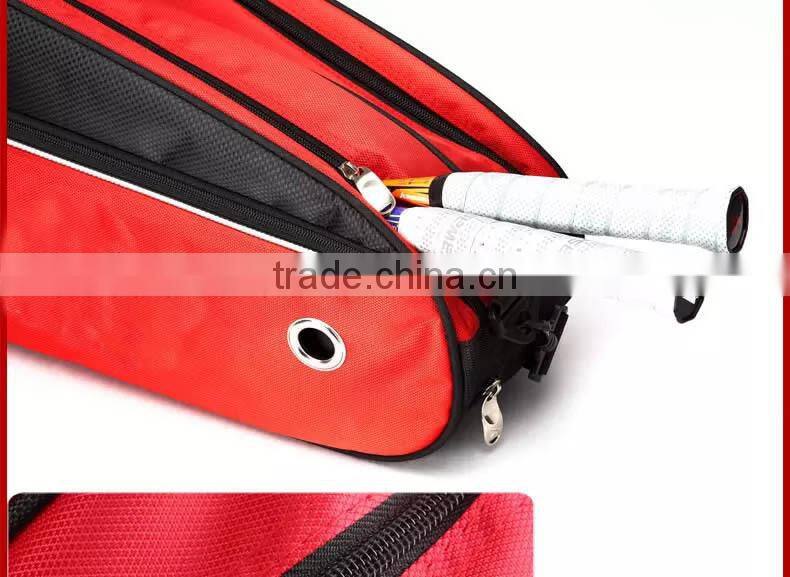 2015 Hot sales tennis racket sport bags with shoe compartment