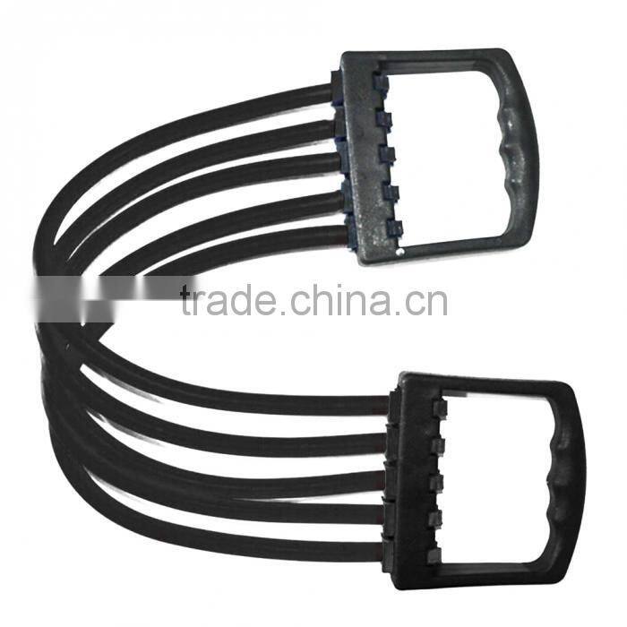Portable Indoor sports Supply Chest Expander Puller Exercise Fitness Resistance Cable Band Tube Yoga 5 Latex Resistance Bands
