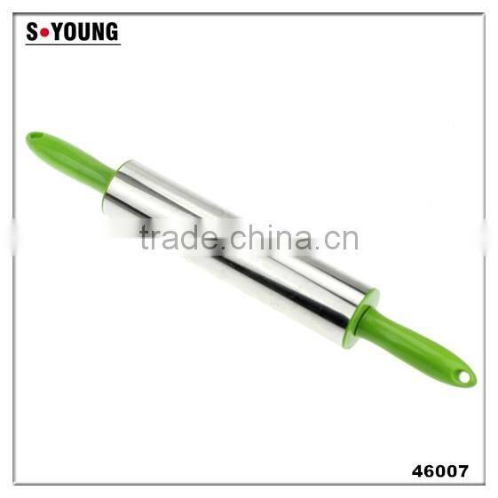 16161 Rolling Pin Non-Stick Silicone Surface Rolling Pin Wooden Rolling Pin Handl